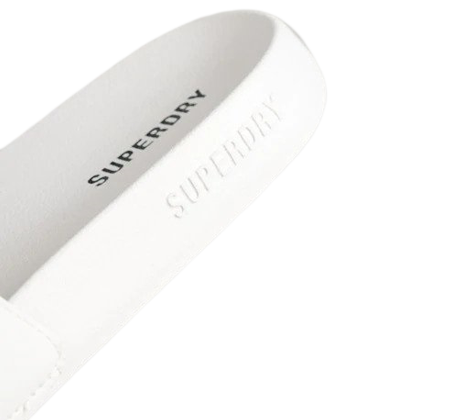 Superdry Core Pool Sliders Weiß
