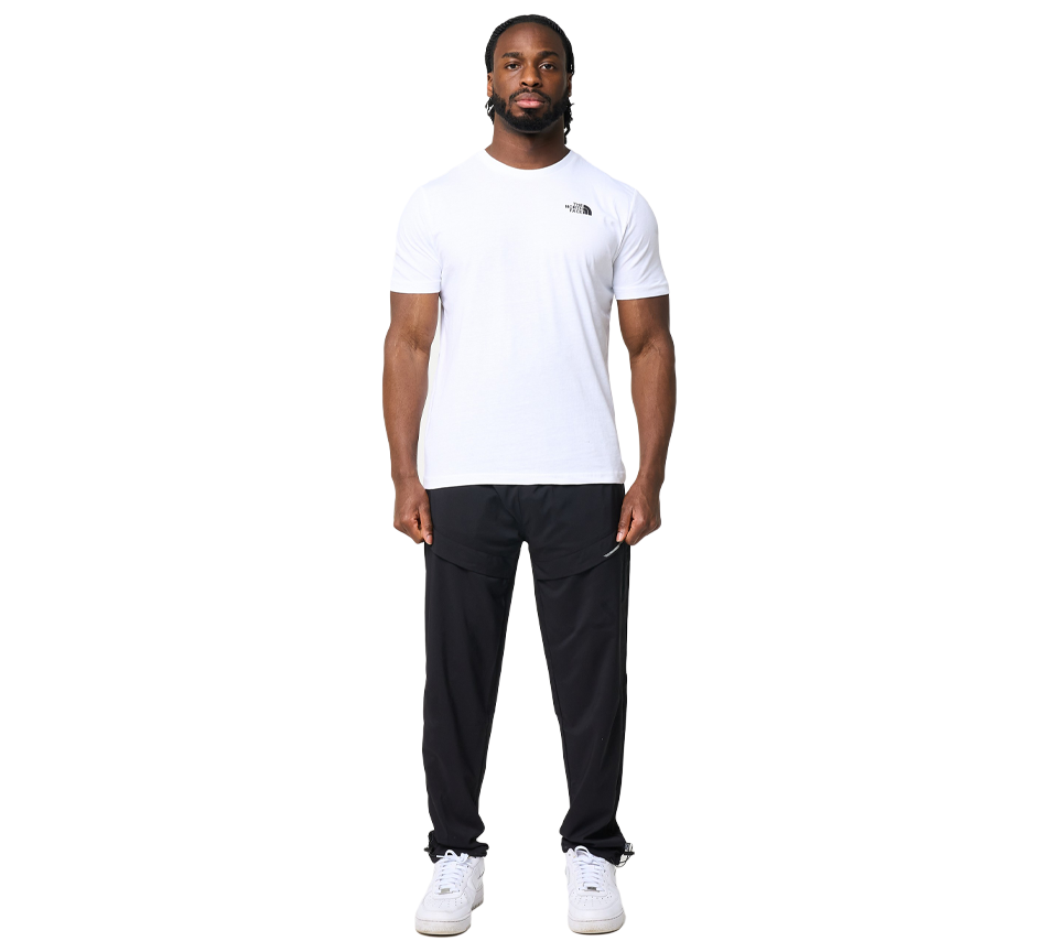 The North Face Simple Dome Baumwoll-Logo-Sport-T-Shirt-Oberteil – Weiß