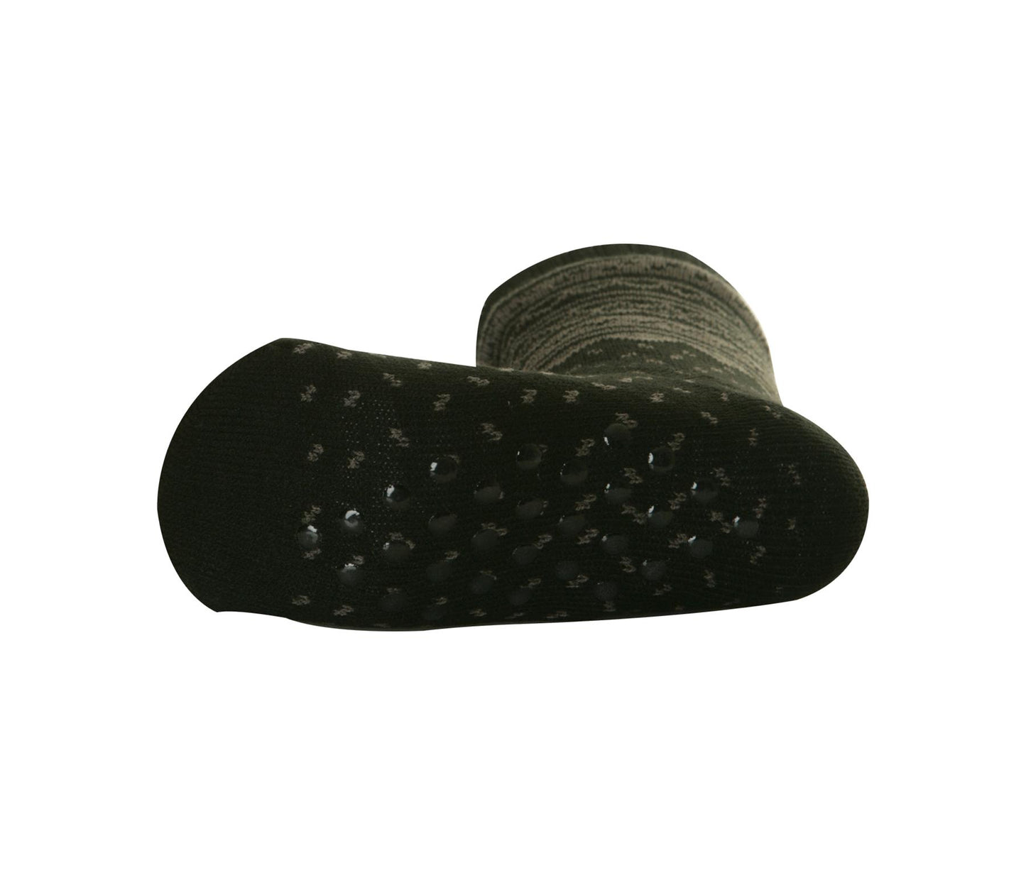 HERREN 4,7 TOG THERMALFLEECE SHERPA-FUTTER SLIPPER GRIPPER SOCKEN Schwarz