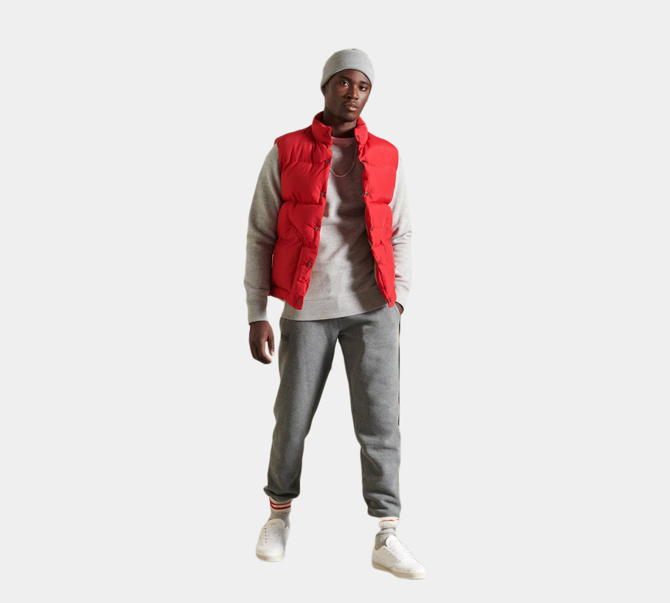 Superdry Vintage Logo bestickt M7010797AZUC Jogger Grau S-2XL
