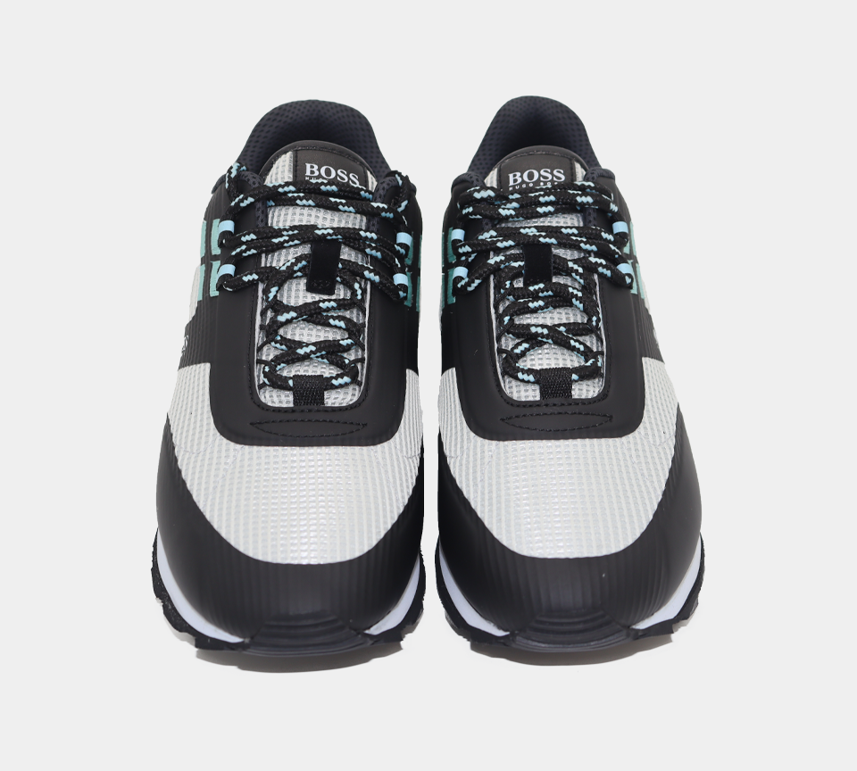 Hugo Boss Parkour Runn Hybrid 50455306060 Trainers Open Grey UK 6-11
