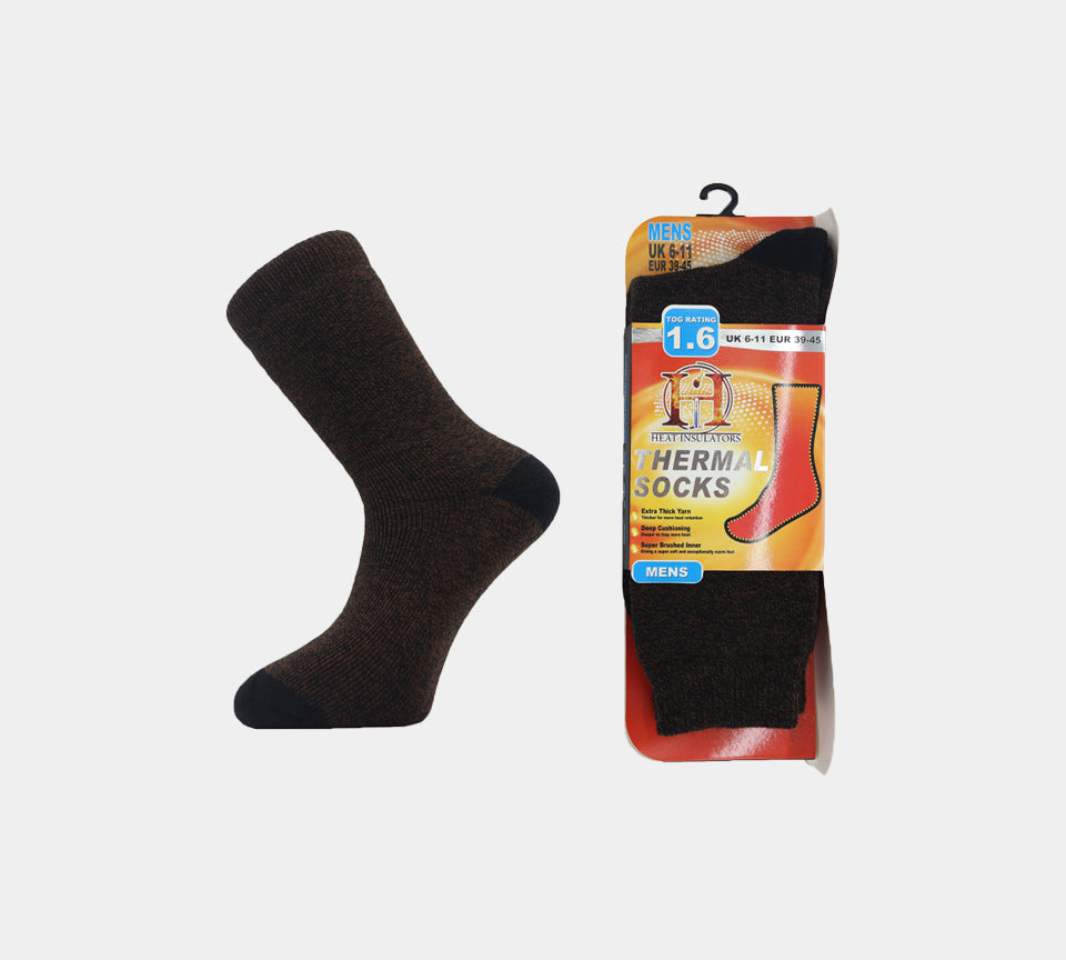Mens Thermal M10818 Brown 1 Pair