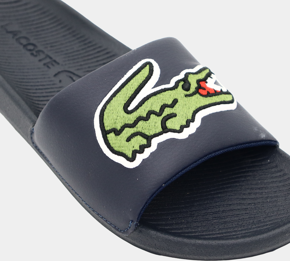 Lacoste CROCO SLIDE 120 2 CMA 7-39CMA00622S3 NVY/GRN UK 6-11