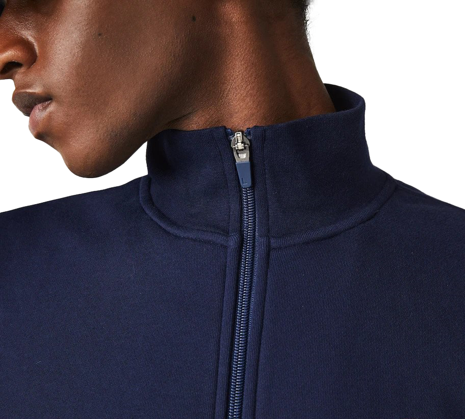 Lacoste Sport Fleece-Sweatshirt aus Baumwollmischung mit Reißverschluss
