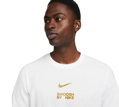 Nike Big Swoosh Tee White UK S- 2XL
