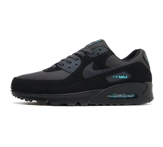 Nike Air Max 90 Trainers Black Green UK 6.5-12