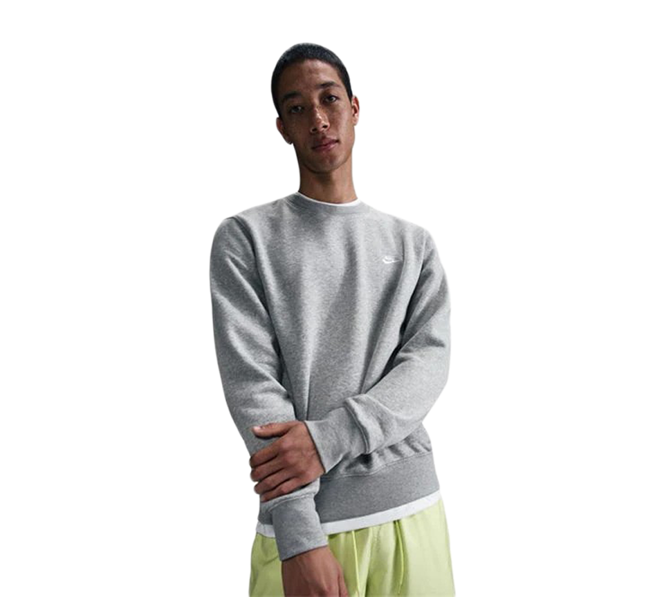 Nike Club Fleece Sweatshirt Drk Grey Heather UK S-XL