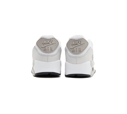 Vivi Sports Nike Air Max 90 Trainers – White Sneakers with Red Swoosh Logo in UK Size 10 – Classic Running-Inspired Design Featuring Visible Air Max Cushioning – Durable and Stylish Footwear Ideal for Casual Outfits, Walking, and Everyday Streetwear