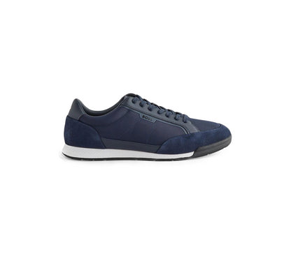 Vivi Sports Hugo Boss Nitan Trainers – Men’s Sneakers in Dark Blue, UK Size 6-11 – Sleek and Modern Design with Cushioned Insole and Durable Outsole – Ideal for Everyday Wear, Smart-Casual Outfits, and Streetwear with Signature BOSS Style