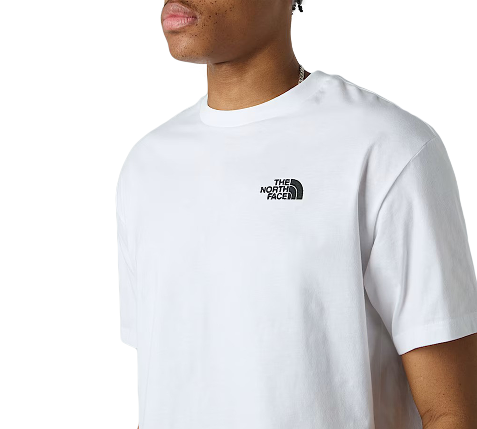 TNF Simple Dome Tee White UK S-XL