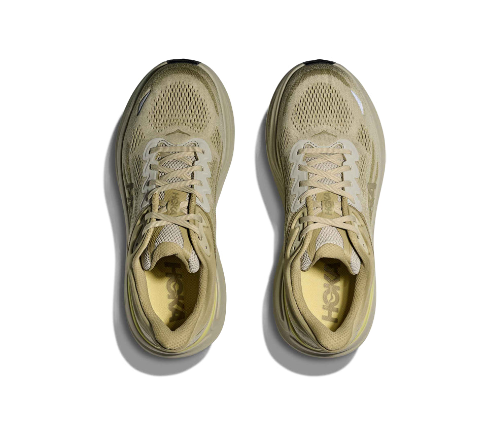 Hoka Mens Bondi 9 Grassland/Oyster Mushroom UK 7-11