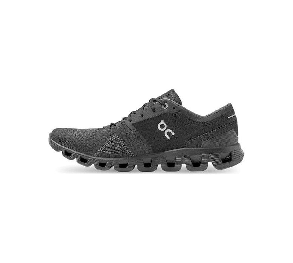 ON Cloud X Trainers Black Asphalt UK 7.5-10.5