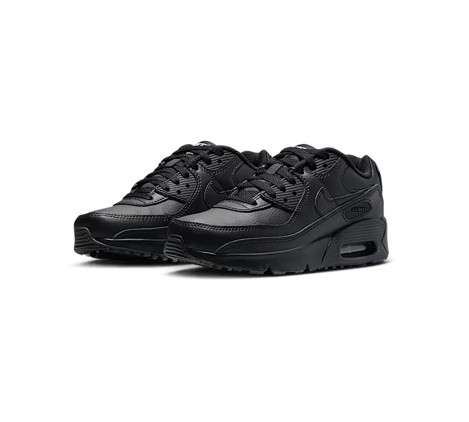 Nike Air Max 90 LTR Black White UK 3Y- 6Y