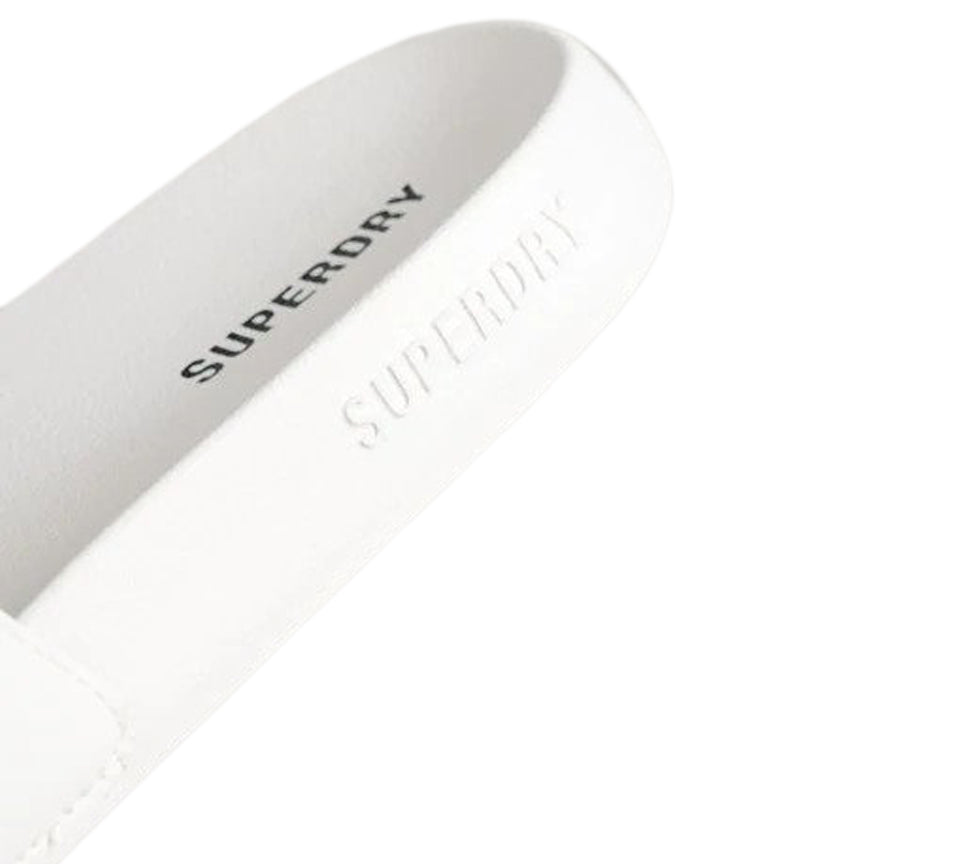 Superdry Core Pool Sliders White
