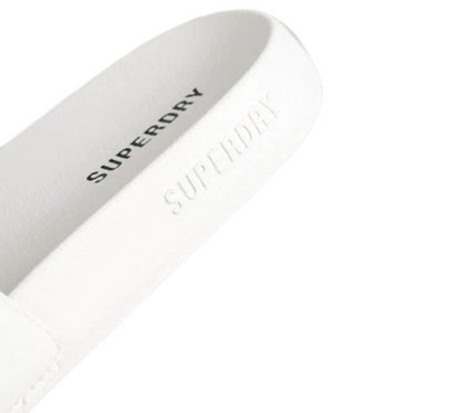 Superdry Core Pool Sliders White