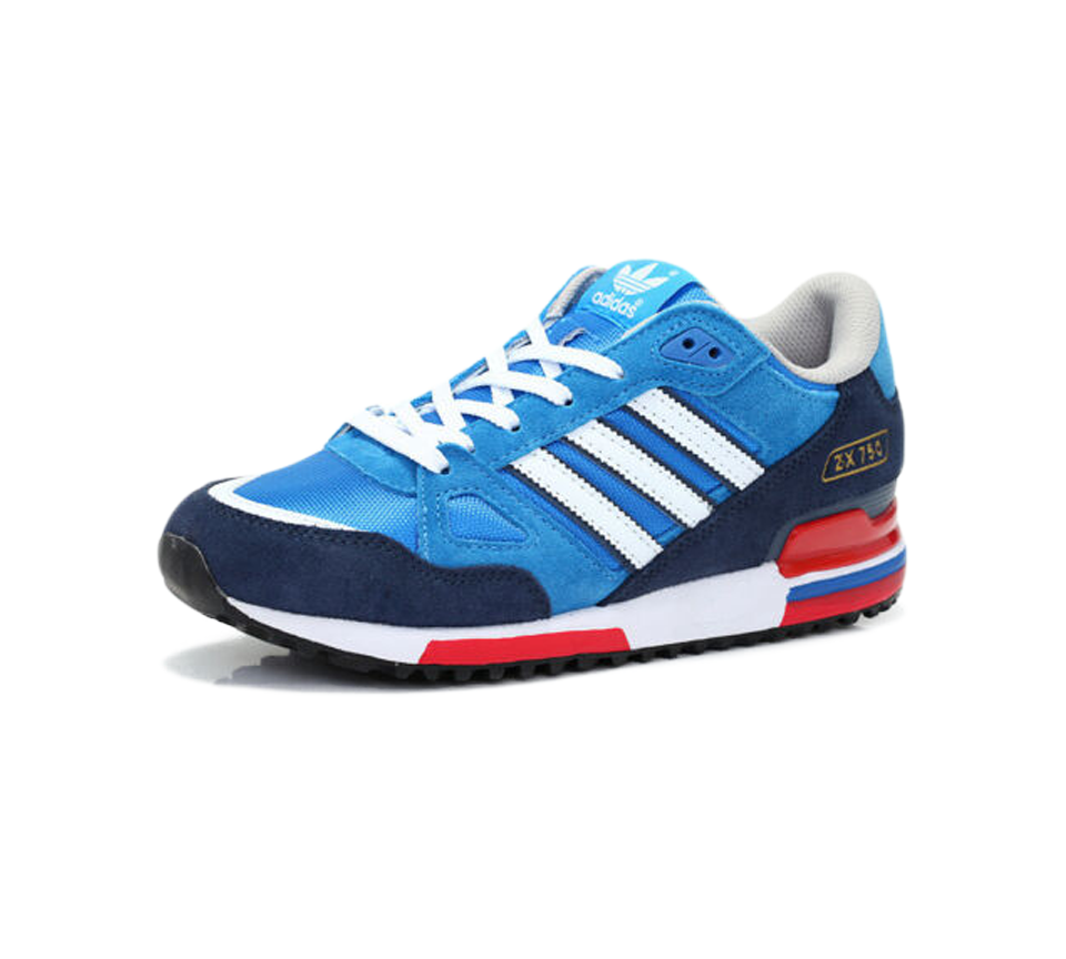 Adidas ZX750 Originals G96718 Baskets Bleu/Blanc/Marine UK 7-12