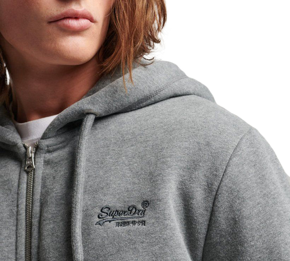 Superdry Vintage Logo Embroidered Zip Hoodie