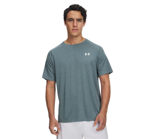 Under Armour Tech Textured Tee Blue/White UK S-2XL