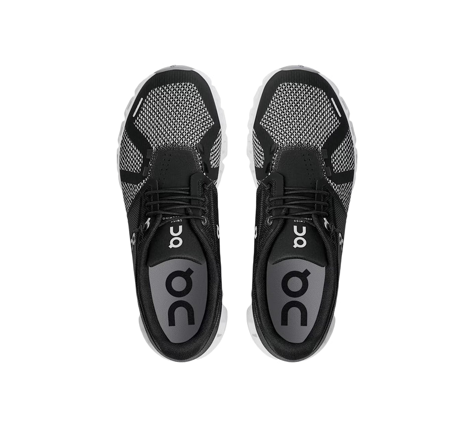 ON Cloud 5 Combo Trainers Black Alloy UK 4-5