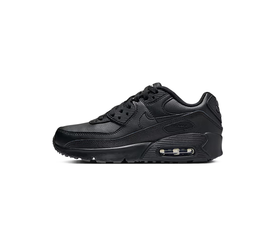 Nike Air Max 90 LTR Black White UK 3Y- 6Y