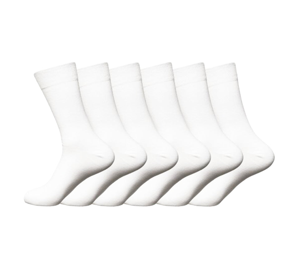 Chaussettes non élastiques pour hommes, 6 et 12 paires, pour diabétiques, M10524, noir/gris/blanc, UK 6-11
