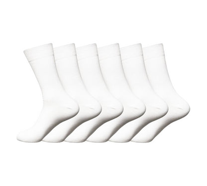 Chaussettes non élastiques pour hommes, 6 et 12 paires, pour diabétiques, M10524, noir/gris/blanc, UK 6-11