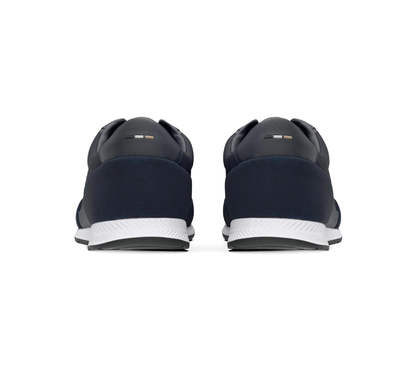 Vivi Sports Hugo Boss Nitan Trainers – Men’s Sneakers in Dark Blue, UK Size 6-11 – Sleek and Modern Design with Cushioned Insole and Durable Outsole – Ideal for Everyday Wear, Smart-Casual Outfits, and Streetwear with Signature BOSS Style