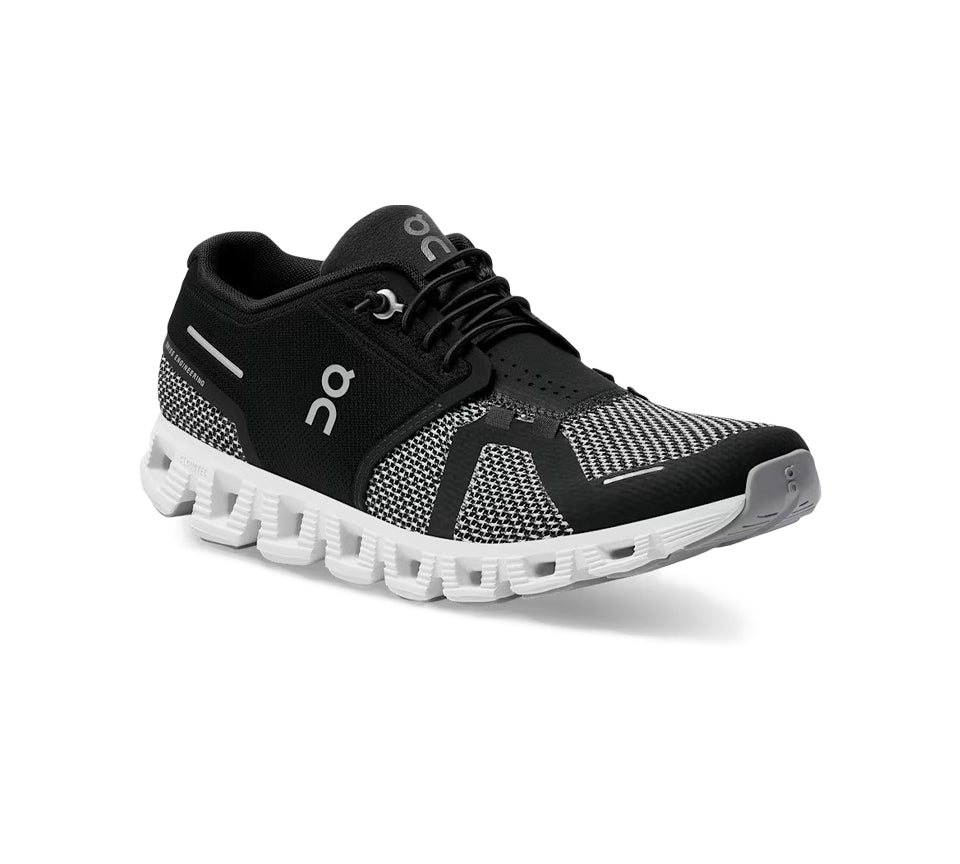 ON Cloud 5 Combo Trainers Black Alloy UK 4-5