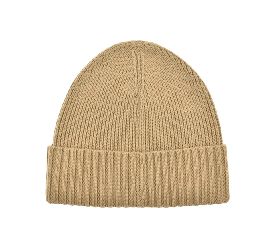 Hugo Boss Beanie Hat In Virgin Wool With Logo