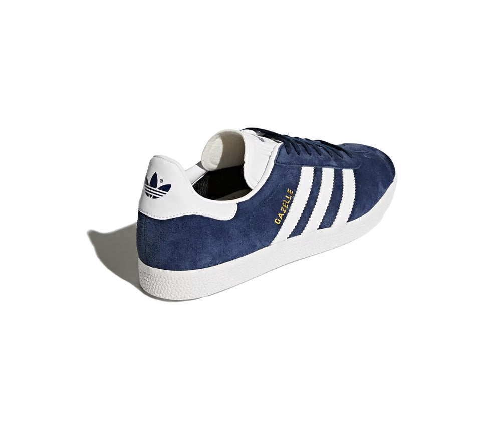 Adidas Gazelle Trainers Collegiate Navy/White/Gold Metallic UK 9