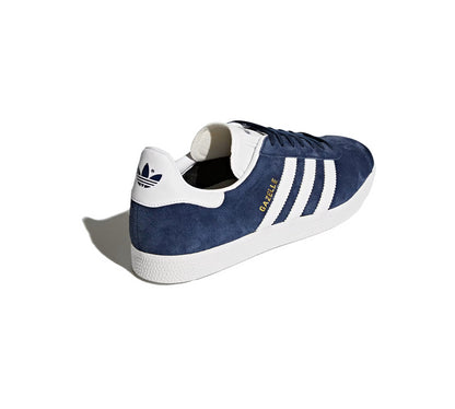 Adidas Gazelle Trainers Collegiate Navy/White/Gold Metallic UK 9