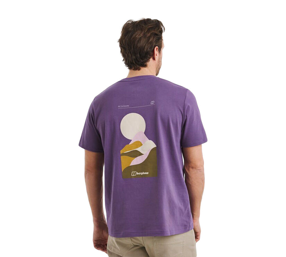 Berghaus Rolling Peaks Tee Purple UK S-2XL