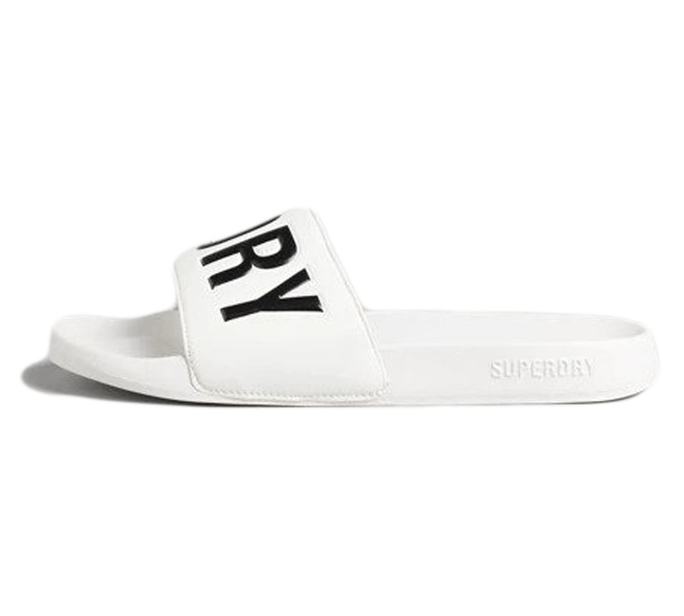 Superdry Core Pool Sliders White