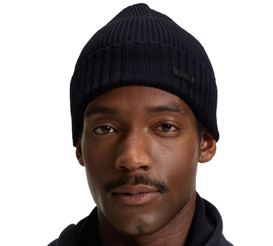 Hugo Boss Beanie Hat In Virgin Wool With Logo