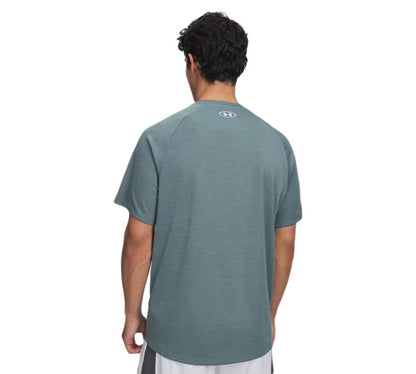 Under Armour Tech Textured Tee Blue/White UK S-2XL