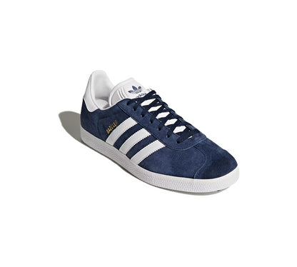 Adidas Gazelle Trainers Collegiate Navy/White/Gold Metallic UK 9