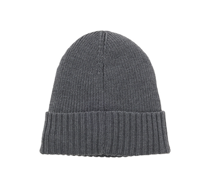 Hugo Boss Beanie Hat In Virgin Wool With Logo
