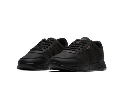 Vivi Sports Hugo Boss Titanium Trainers – Men’s Sneakers in Black, UK Sizes 6 to 11 – Sleek and Lightweight Design with Cushioned Insole for All-Day Comfort – Perfect for Smart-Casual Looks, Daily Wear, and Signature BOSS Street Style
