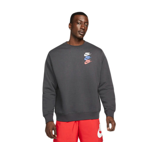 Nike Standard Issue Sweatshirt Drk Smoke Grey UK S-XL