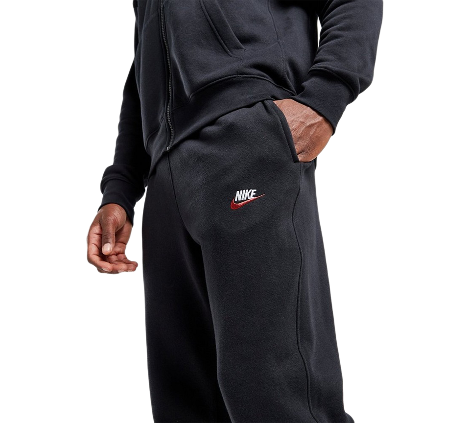Nike NSW Club Joggers Black/Red Swoosh UK S-XL