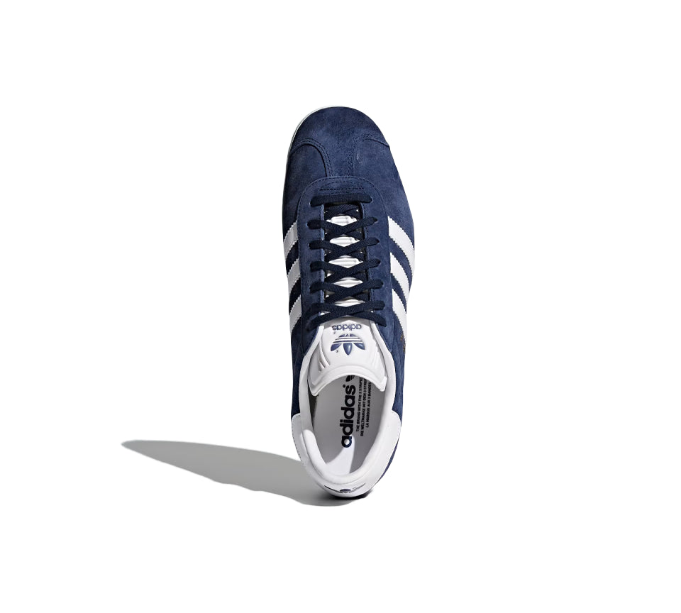 Adidas Gazelle Trainers Collegiate Navy/White/Gold Metallic UK 9