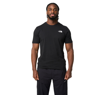 The North Face Simple Dome Baumwoll-Logo-Sport-T-Shirt-Oberteil – Schwarz