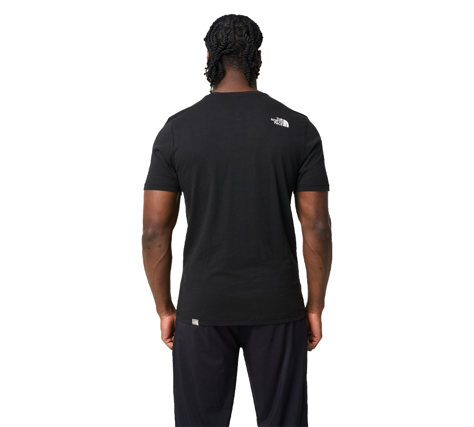 The North Face Simple Dome Baumwoll-Logo-Sport-T-Shirt-Oberteil – Schwarz