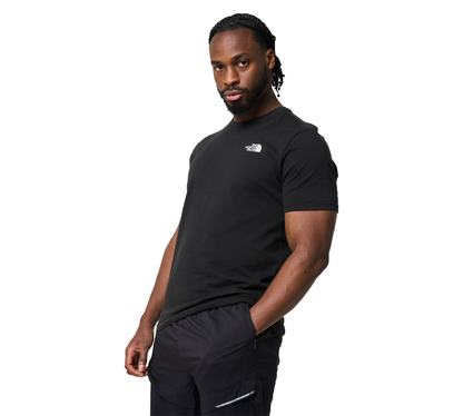 The North Face Simple Dome Baumwoll-Logo-Sport-T-Shirt-Oberteil – Schwarz