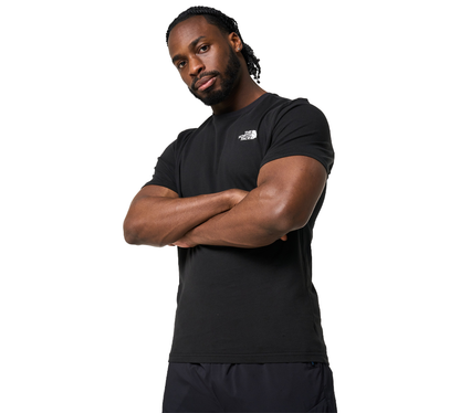 The North Face Simple Dome Baumwoll-Logo-Sport-T-Shirt-Oberteil – Schwarz