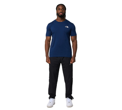 The North Face Simple Dome Baumwoll-Logo-Sport-T-Shirt-Oberteil – Marineblau