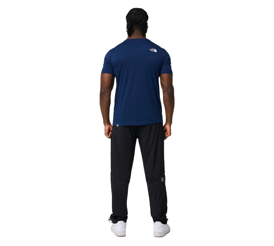 The North Face Simple Dome Baumwoll-Logo-Sport-T-Shirt-Oberteil – Marineblau