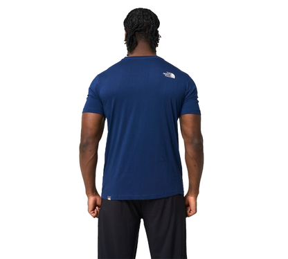 The North Face Simple Dome Baumwoll-Logo-Sport-T-Shirt-Oberteil – Marineblau