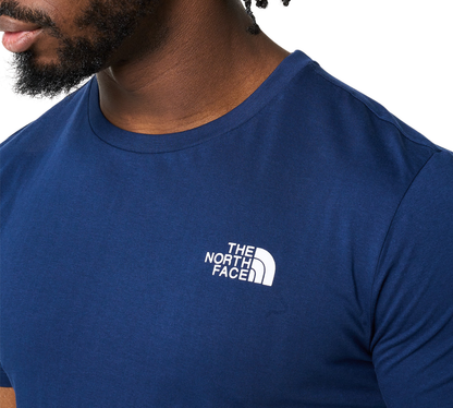The North Face Simple Dome Baumwoll-Logo-Sport-T-Shirt-Oberteil – Marineblau