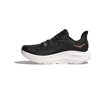 Hoka Women Clifton 10 Trainers Black/Rose Gold UK 4-7.5